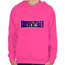 PRINTFASHION Fortnite7 - Gyerek kapucnis pulóver - Fukszia gyerek pulóver, kardigán