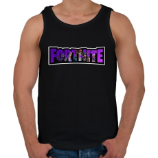 PRINTFASHION Fortnite8 - Férfi atléta - Fekete