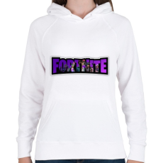PRINTFASHION Fortnite8 - Női kapucnis pulóver - Fehér