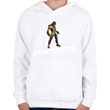 PRINTFASHION Fortnite 01 - Gyerek kapucnis pulóver - Fehér gyerek pulóver, kardigán