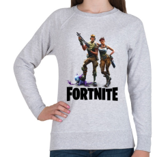 PRINTFASHION Fortnite #3 /Black/ - Női pulóver - Sport szürke
