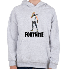 PRINTFASHION Fortnite #4 /Black/ - Gyerek kapucnis pulóver - Sport szürke