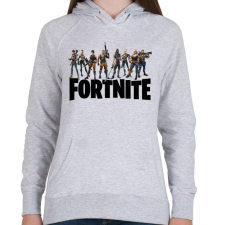 PRINTFASHION Fortnite #5 /Black/ - Női kapucnis pulóver - Sport szürke női pulóver, kardigán