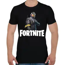 PRINTFASHION Fortnite #6 - Férfi póló - Fekete férfi póló