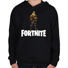 PRINTFASHION Fortnite #7 - Gyerek kapucnis pulóver - Fekete