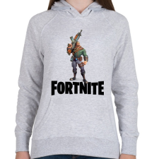 PRINTFASHION Fortnite #8 /black/ - Női kapucnis pulóver - Sport szürke női pulóver, kardigán