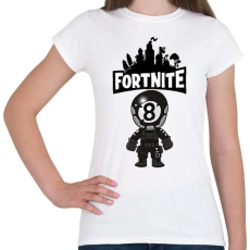 PRINTFASHION Fortnite 8ball skin - Női póló - Fehér