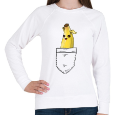 PRINTFASHION Fortnite - Banán skin - Női pulóver - Fehér női pulóver, kardigán