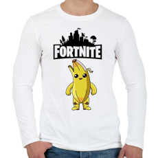 PRINTFASHION Fortnite Banana  - Férfi hosszú ujjú póló - Fehér