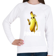 PRINTFASHION fortnite banana - Női pulóver - Fehér női pulóver, kardigán