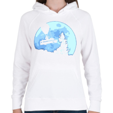 PRINTFASHION Fortnite Battle Bus - Női kapucnis pulóver - Fehér