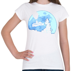 PRINTFASHION Fortnite Battle Bus - Női póló - Fehér