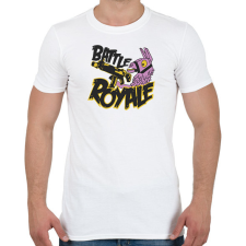 PRINTFASHION Fortnite Battle Royal Llama - Férfi póló - Fehér férfi póló