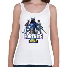 PRINTFASHION Fortnite battle royale 2 - Női atléta - Fehér