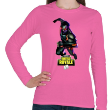PRINTFASHION Fortnite battle royale art - Női hosszú ujjú póló - Rózsaszín női póló