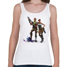 PRINTFASHION Fortnite Battle Royale Bajnokok - Női atléta - Fehér