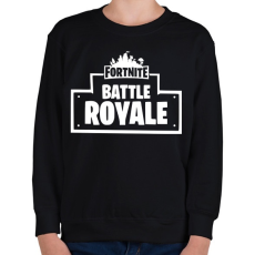 PRINTFASHION Fortnite Battle Royale - Gyerek pulóver - Fekete