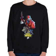 PRINTFASHION Fortnite Battle Royale - Gyerek pulóver - Fekete gyerek pulóver, kardigán