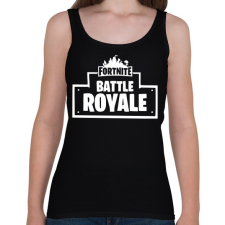 PRINTFASHION Fortnite Battle Royale - Női atléta - Fekete női trikó
