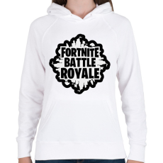 PRINTFASHION Fortnite battle royale - Női kapucnis pulóver - Fehér