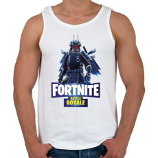 PRINTFASHION Fortnite battle royale shogun - Férfi atléta - Fehér