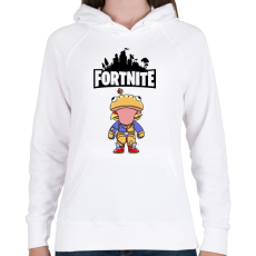 PRINTFASHION Fortnite Beef Boss - Női kapucnis pulóver - Fehér