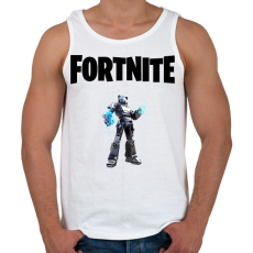PRINTFASHION Fortnite Black Mecha Team  - Férfi atléta - Fehér