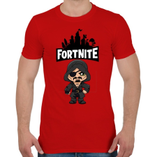 PRINTFASHION Fortnite Blackheart skin - Férfi póló - Piros férfi póló