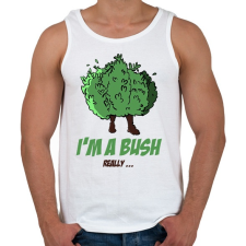 PRINTFASHION Fortnite Bush Tee - Férfi atléta - Fehér atléta, trikó