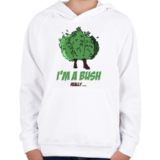 PRINTFASHION Fortnite Bush Tee - Gyerek kapucnis pulóver - Fehér gyerek pulóver, kardigán