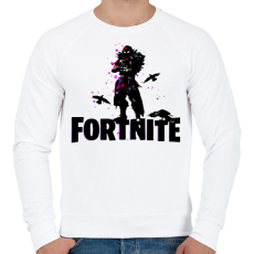 PRINTFASHION Fortnite Character - Férfi pulóver - Fehér