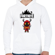 PRINTFASHION Fortnite Cloaked Shadow - Férfi kapucnis pulóver - Fehér férfi pulóver, kardigán