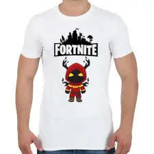 PRINTFASHION Fortnite Cloaked Shadow - Férfi póló - Fehér férfi póló