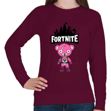 PRINTFASHION Fortnite Cuddle team leader - Női pulóver - Bordó női pulóver, kardigán