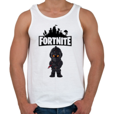 PRINTFASHION Fortnite Dark knight - Férfi atléta - Fehér