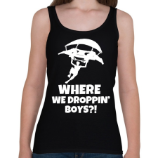 PRINTFASHION fortnite droppin - Női atléta - Fekete női trikó