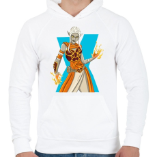 PRINTFASHION Fortnite elf - Férfi kapucnis pulóver - Fehér
