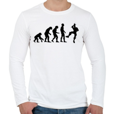 PRINTFASHION Fortnite evolúció - Férfi hosszú ujjú póló - Fehér