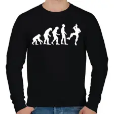 PRINTFASHION Fortnite evolúció - Férfi pulóver - Fekete férfi pulóver, kardigán
