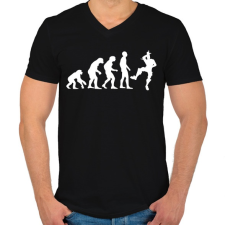 PRINTFASHION Fortnite evolúció - Férfi V-nyakú póló - Fekete női póló