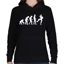 PRINTFASHION Fortnite evolúció - Női kapucnis pulóver - Fekete női pulóver, kardigán