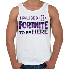 PRINTFASHION Fortnite - Férfi atléta - Fehér