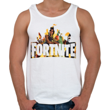 PRINTFASHION Fortnite - Férfi atléta - Fehér atléta, trikó