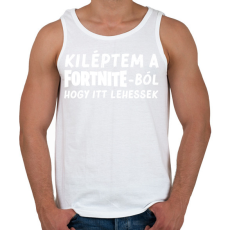 PRINTFASHION Fortnite - Férfi atléta - Fehér