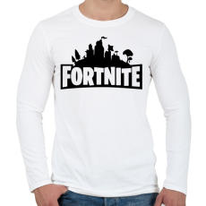 PRINTFASHION FORTNITE - Férfi hosszú ujjú póló - Fehér