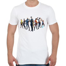PRINTFASHION Fortnite - Férfi póló - Fehér férfi póló