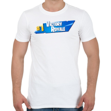 PRINTFASHION Fortnite - Férfi póló - Fehér