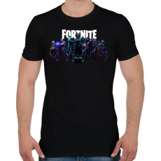PRINTFASHION Fortnite - Férfi póló - Fekete