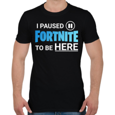 PRINTFASHION Fortnite - Férfi póló - Fekete