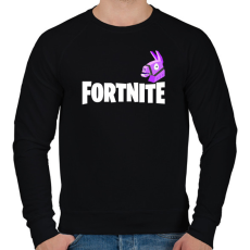 PRINTFASHION Fortnite - Férfi pulóver - Fekete